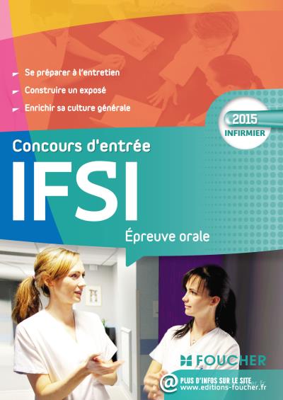 IFSI Epreuve orale Concours d entrée 2015 en IFSI broché Valérie