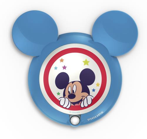 Veilleuse  detecteur de mouvement Philips Disney Mickey Mouse LED Bleu pour 23