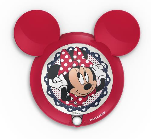 Veilleuse  detecteur de mouvement Philips Disney Minnie Mouse LED Rouge pour 17