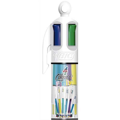 Pack de 6 stylos Bic BixBox 4 couleurs pour 12