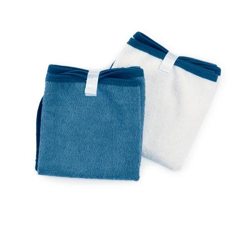 Serviette  langer Baby To Love Set de 2 serviettes  langer Blanc et Bleu pour 15