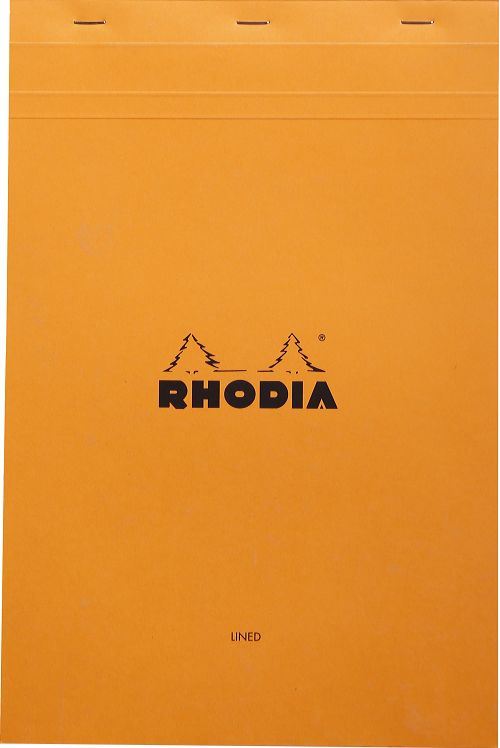 Bloc Notes Rhodia N19 LM, 80 feuilles petits carreaux, Orange pour 4