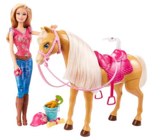 Poupe Barbie et son cheval Tawny pour 69