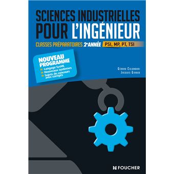 Sciences Industrielles Pour L Ing Nieur Classes Pr Paratoires