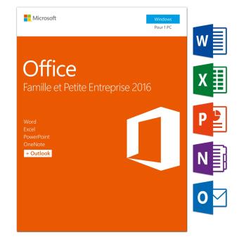 Office 2016 Famille et Petite Entreprise 1 PC, Logiciel à