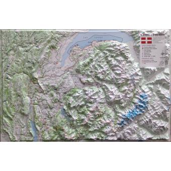 Carte En Relief De La Haute Savoie Echelle Collectif