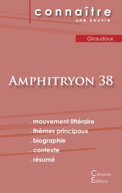 Fiche de lecture Amphitryon 38 de Jean Giraudoux Analyse littéraire de