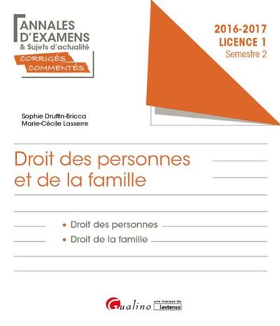 Droit Des Personnes Et De La Famille L S Droit Des Personnes