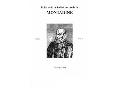 Bulletin De La Soci T Des Amis De Montaigne Viii N T