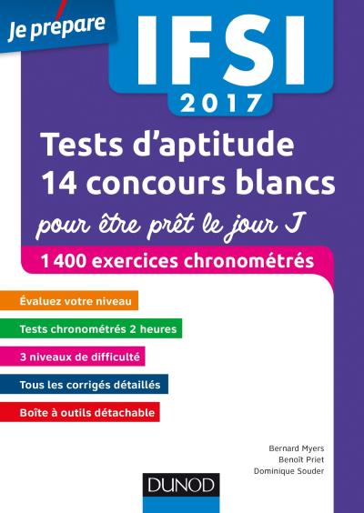 IFSI 2017 Tests d aptitude 14 concours blancs pour être prêt le jour