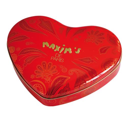 Grande bote cur rouge Maxims assortiment de chocolats dragifis pour 19