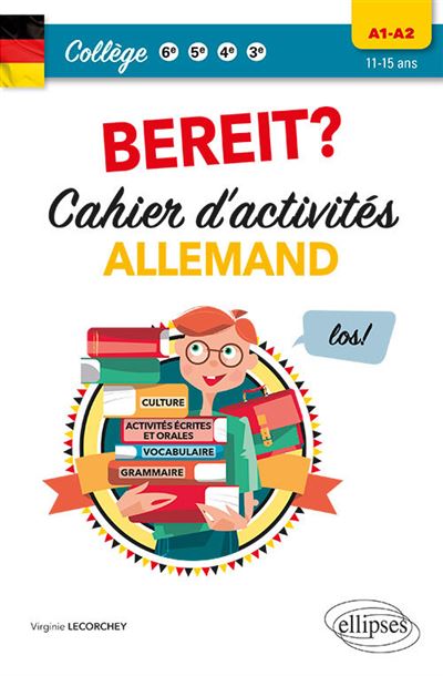 Allemand Bereit Cahier d activités pour le collège A1 A2 cycle 4