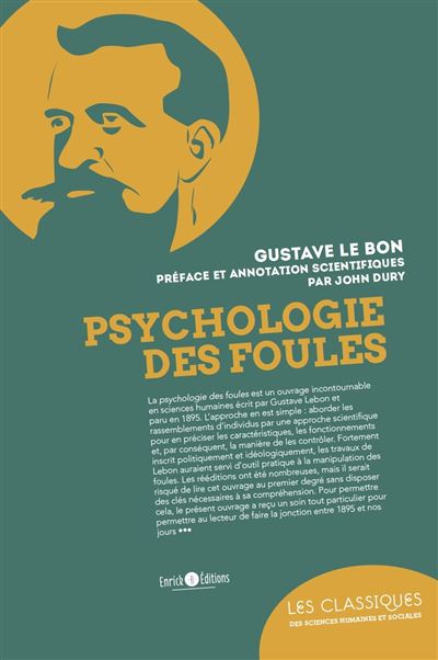 Psychologie des foules broché Gustave Le Bon Achat Livre ou ebook