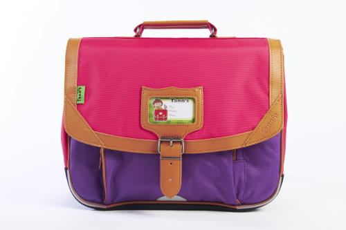 Cartable Tanns Classic bicolore Violet / Rose 35 cm pour 49