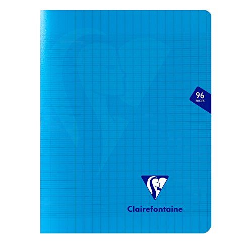Cahier Clairefontaine Mimesys Couverture plastique 96 pages Sys 17x22cm Bleu pour 1