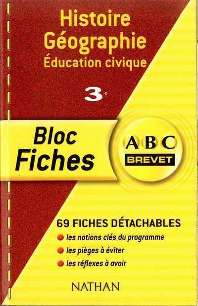 Bloc Fiches Abc Brevet Bloc Fiches Abc Hist Geo Eme Collectif