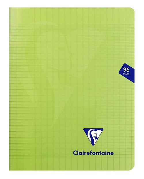Cahier Clairefontaine Mimesys Couverture plastique 96 pages Sys 17x22cm Vert pour 1