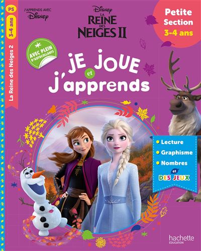 Frozen La Reine Des Neige Je Joue Et J Apprends Petite Section 3 4