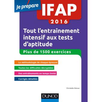 IFAP 2016 Tout l entraînement intensif aux tests d aptitude Plus de