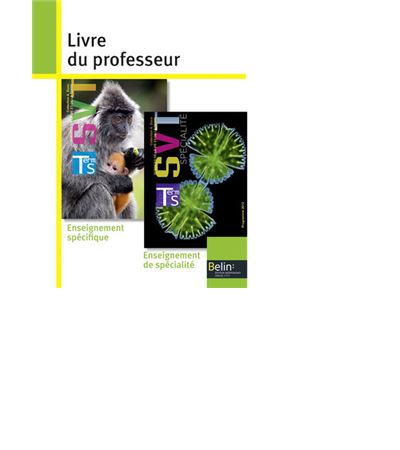 SVT Term S spécifique et spécialité Livre du professeur broché