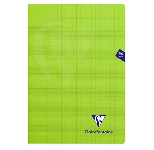 Cahier piqu polypro Clairefontaine Mimesys 21x29,7cm 96 pages Sys Incolore Vert pour 2