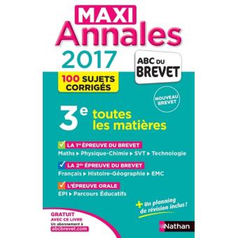 Maxi Annales ABC Du Brevet - Broché - Collectif, Livre Tous Les Livres ...