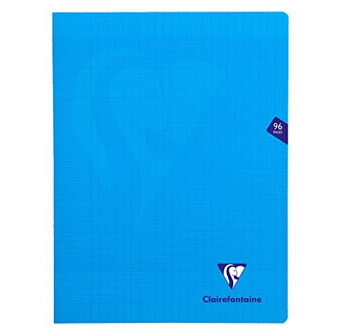 Cahier Clairefontaine Mimesys Couverture plastique 96 pages Sys 24x32cm Bleu pour 3