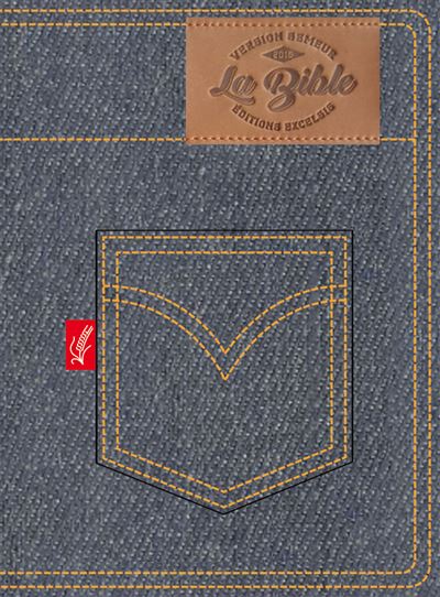 Bible Version du Semeur 2015 Jeans avec tranche blanche relié