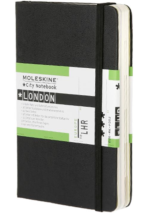 CarnetMoleskine City Notebook Londres Petit format 9 x 14 cm Couverture rigide Noir pour 15