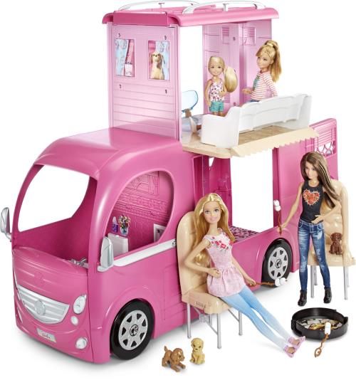 Poupe Barbie avec accessoires Camping Car Duplex pour 72