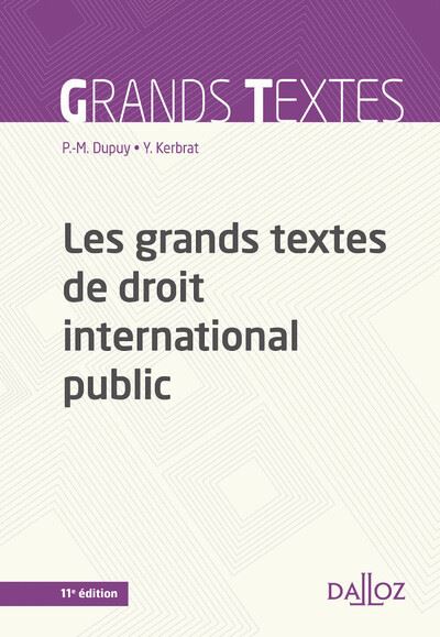 Les Grands Textes De Droit International Public Ed Me Dition