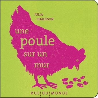 Une poule sur un mur cartonné Julia Chausson Christine Beigel