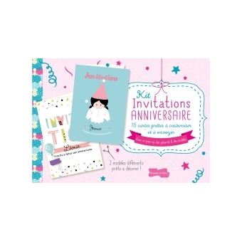 Kit Invitations Anniversaire Cartonn Collectif Achat Livre Fnac