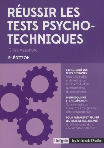 Reussir les tests psychotechniques broché Gilles Azzopardi Achat