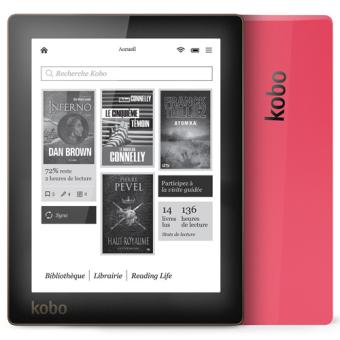 Liseuse numérique Kobo by Fnac Aura, Noir/Rose eBook Fnac.com