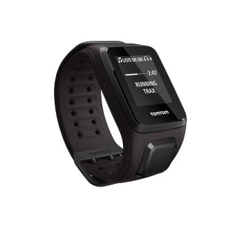 montre connectée tomtom spark cardio music gps marron large montre