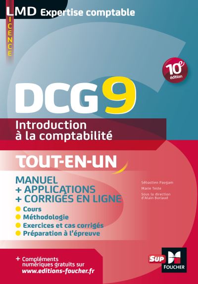 DCG 9 Introduction à la comptabilité Manuel 10e édition Manuel