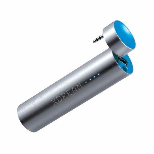 Batterie externe 2300 mAh ultra-compacte CYLINDRE bleue