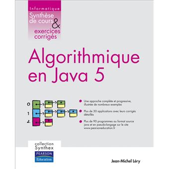 Algorithmique En Java Synthese De Cours Exercices Corriges Broch