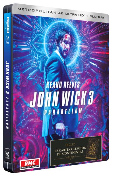 John Wick Chapter 3 Parabellum 4K 2D Steelbooks France Blu Ray