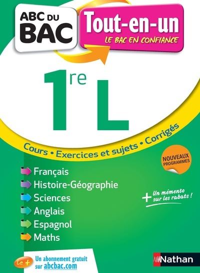 Tout en un 1ère L ABC du BAC broché ANNE LAURE ADAM HAVE Garance