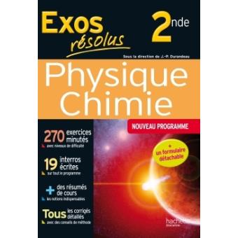 Exos Résolus Physique Chimie 2nde broché Jean Marie Bélières Paul