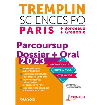 Tremplin Sciences Po Paris Bordeaux Grenoble 2023 Dossier Parcoursup