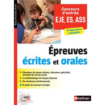 Concours d entrée EJE ES ASS Epreuves écrites et orales EFS broché Dominique Tuetey