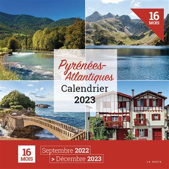 Calendrier Pyr N Es Atlantiques Broch Collectif Achat Livre