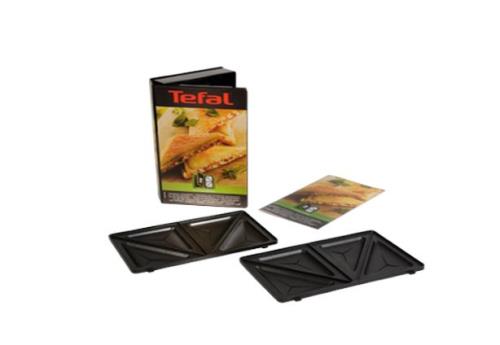 Coffret Tefal XA800212 : 2 plaques  croque triangle Snack Collection + 1 livret de 4 recettes pour 19