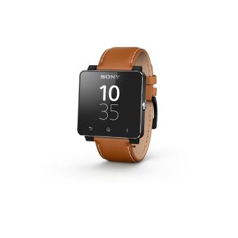Bracelet Sony pour smartwatch 2 cuir brun