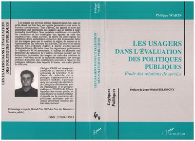 Les usagers dans l évaluation des politiques publiques Etudes des