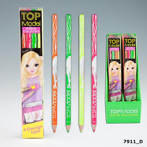 Crayons de couleurs Top Model Non pour 3