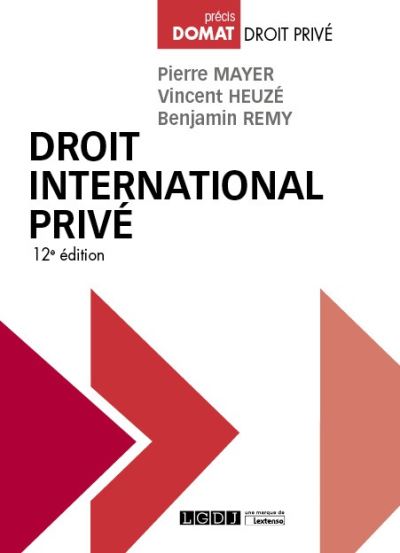 Droit international privé 2019 broché Vincent Heuzé Pierre Mayer